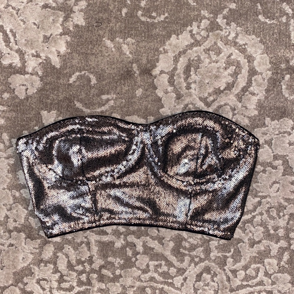 Sequin crop top